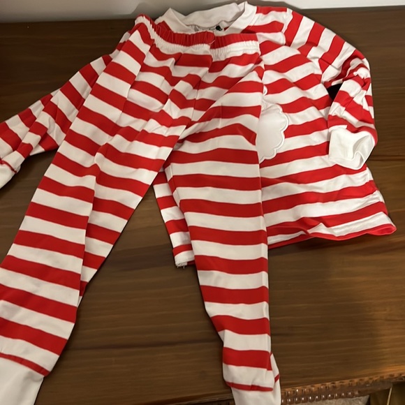 EUC Santa Appliqué Loungewear in unisex size 3T from Dressie Jessie Smocking - Picture 8 of 8